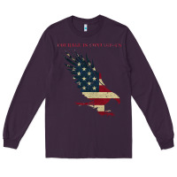 Plum courage is contagious and eagle Long Sleeve Tee - linhVisuals