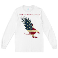 White courage is contagious and eagle Long Sleeve Tee - linhVisuals