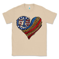 Mushroom american western leopard flag heart Classic Tee - Jasminsmagicworld