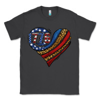 Smoke american western leopard flag heart Classic Tee - Jasminsmagicworld
