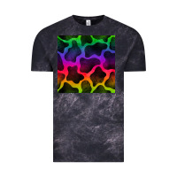 Cloud Black colorful cow seamless pattern Vintage Tee - BundleAndBundleShop