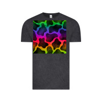 Vintage Black colorful cow seamless pattern Vintage Tee - BundleAndBundleShop