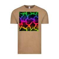 Vintage Coffee colorful cow seamless pattern Vintage Tee - BundleAndBundleShop