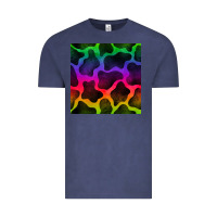 Vintage Denim colorful cow seamless pattern Vintage Tee - BundleAndBundleShop