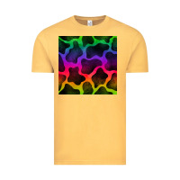 Vintage Mustard colorful cow seamless pattern Vintage Tee - BundleAndBundleShop