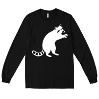 Black raccoon Long Sleeve Tee - linhVisuals