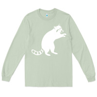 Matcha raccoon Long Sleeve Tee - linhVisuals