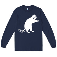 Navy raccoon Long Sleeve Tee - linhVisuals