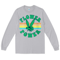 Moon Dust womens flower power 420 thc pot weed medical marijuana funny weed v ne Long Sleeve Tee - linhVisuals