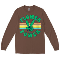 Chestnut womens flower power 420 thc pot weed medical marijuana funny weed v ne Long Sleeve Tee - linhVisuals