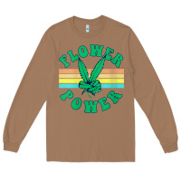 Toasted Coconut womens flower power 420 thc pot weed medical marijuana funny weed v ne Long Sleeve Tee - linhVisuals