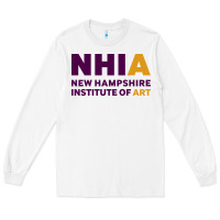 White New Hampshire Institute of Art Long Sleeve Tee - linhVisuals
