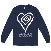 Navy marlyn manson special music popular Long Sleeve Tee - linhVisuals