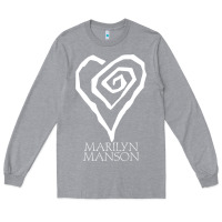 Heather Grey marlyn manson special music popular Long Sleeve Tee - linhVisuals