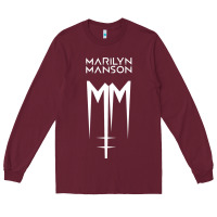 Burgundy marlyn manson special music popular Long Sleeve Tee - linhVisuals