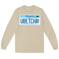 Mushroom ubetcha (you betcha) minnesota license plate t shirt Long Sleeve Tee - linhVisuals