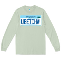 Matcha ubetcha (you betcha) minnesota license plate t shirt Long Sleeve Tee - linhVisuals