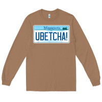 Toasted Coconut ubetcha (you betcha) minnesota license plate t shirt Long Sleeve Tee - linhVisuals