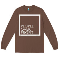 Chestnut people over profit democratic socialism pro socialist symbol t shirt Long Sleeve Tee - linhVisuals