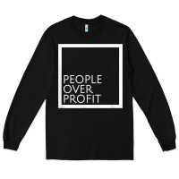 Black people over profit democratic socialism pro socialist symbol t shirt Long Sleeve Tee - linhVisuals