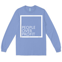 Colony Blue people over profit democratic socialism pro socialist symbol t shirt Long Sleeve Tee - linhVisuals