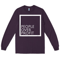 Plum people over profit democratic socialism pro socialist symbol t shirt Long Sleeve Tee - linhVisuals