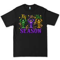 Black Tis the season crawfish Mardi Gras Premium Tee - FaDigitalArtStudio