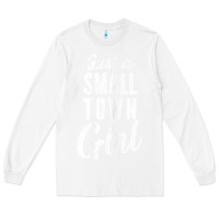 White womens just a small town girl journey t shirt Long Sleeve Tee - linhVisuals