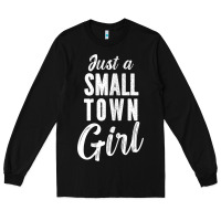 Black womens just a small town girl journey t shirt Long Sleeve Tee - linhVisuals
