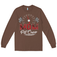 Chestnut race car mom pit crew racing family birthday party t shirt Long Sleeve Tee - linhVisuals