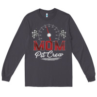 Smoke race car mom pit crew racing family birthday party t shirt Long Sleeve Tee - linhVisuals