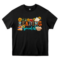 Black reading specialist olivia Heavy Core Tee - OliviaCreatesArt