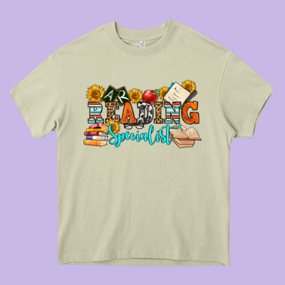 Reading Specialist Olivia Heavy Core Tee Designed By Oliviacreatesart