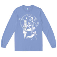 Colony Blue nightmare before christmas jack and sally t shirt Long Sleeve Tee - linhVisuals