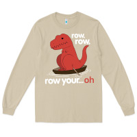 Mushroom dinosaur dino trex row t rex saurus Long Sleeve Tee - linhVisuals
