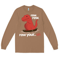 Toasted Coconut dinosaur dino trex row t rex saurus Long Sleeve Tee - linhVisuals