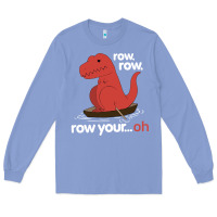 Dinosaur Dino Trex Row T Rex Saurus Long Sleeve Tee | Teevron