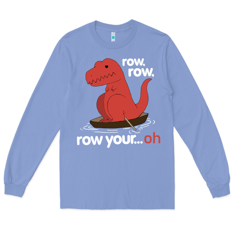 Dinosaur Dino Trex Row T Rex Saurus Long Sleeve Tee by linhVisuals | Teevron