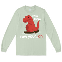 Matcha dinosaur dino trex row t rex saurus Long Sleeve Tee - linhVisuals
