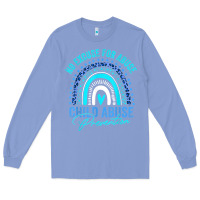 Colony Blue no excuse child abuse prevention awareness leopard rainbow t shirt Long Sleeve Tee - linhVisuals