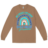 Toasted Coconut no excuse child abuse prevention awareness leopard rainbow t shirt Long Sleeve Tee - linhVisuals