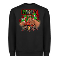 Black Proud Latina Mexican sneakers Heavyweight Sweatshirt - RanaPortraitStore