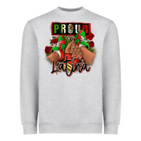 Heather Grey Proud Latina Mexican sneakers Heavyweight Sweatshirt - RanaPortraitStore