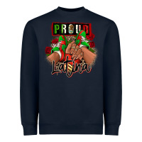 Navy Proud Latina Mexican sneakers Heavyweight Sweatshirt - RanaPortraitStore