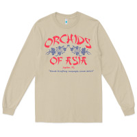 Mushroom orchids of asia kraft massage football t shirt Long Sleeve Tee - linhVisuals