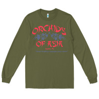 Army Green orchids of asia kraft massage football t shirt Long Sleeve Tee - linhVisuals