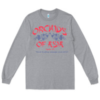 Heather Grey orchids of asia kraft massage football t shirt Long Sleeve Tee - linhVisuals