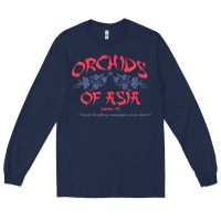 Navy orchids of asia kraft massage football t shirt Long Sleeve Tee - linhVisuals