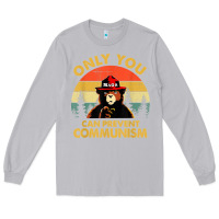 Moon Dust vintage only you can prevent communism funny bear camping t shirt Long Sleeve Tee - linhVisuals