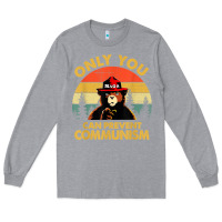 Heather Grey vintage only you can prevent communism funny bear camping t shirt Long Sleeve Tee - linhVisuals